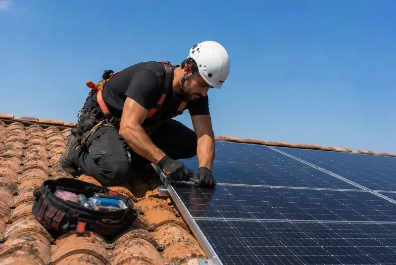 Maintenance et monitoring de panneaux solaires à Sermaise