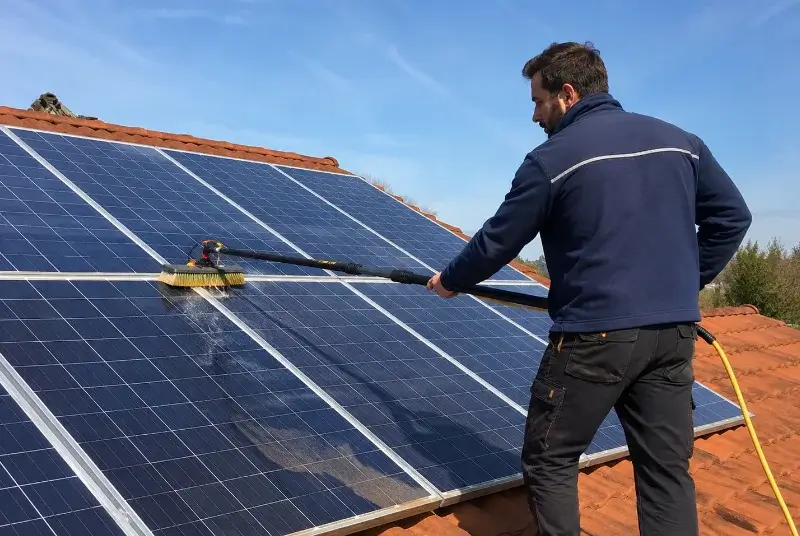 Nettoyage et entretien de panneaux solaires à Sermaise